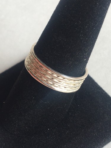 Vintage Sterling Silver 925 Signed Ring Size 9.25 Jewelry Unisex Accessories - Picture 2 of 9