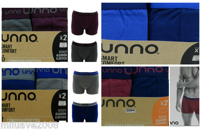 Pack 2 Slips UNNO SMART COMFORT algodón elástico cómodo adaptación perfecta,