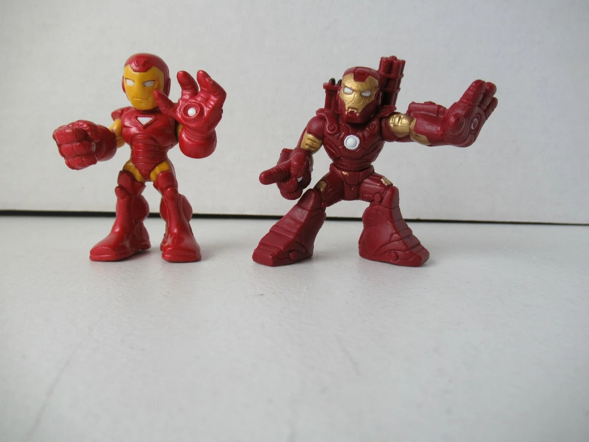 Super Hero Squad Mini 2 Action Figure Iron Man Metallic Hasbro Marvel Toy  2012