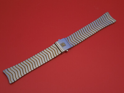 GENUINE EBEL GOLD /STEEL SPORT CLASSIC 18MM NON DEPLOYMENT STRAP BAND BRACELET