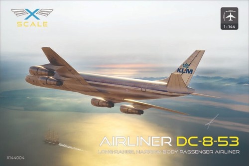 DC-8-53 KLM passenger airliner (Plastic model kit) 1/144 X-Scale 144004 - 第 1/9 張圖片