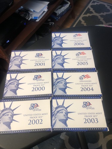 2000-2006 US Proof Sets (7 Sets) - Picture 2 of 2