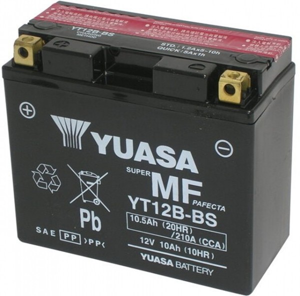 Batterie Yuasa YT12B-BS 12V 10AH Ducati Monster 400 2001 2002 2003-image