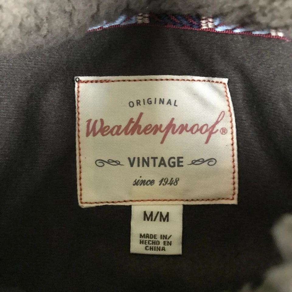 Sudadera impermeable para hombre mediana marrón polar 1/4 cremallera suéter nuevo con etiquetas Foto 3 de 4