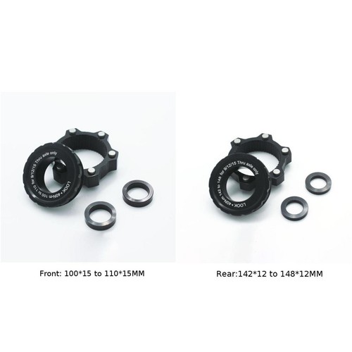 For Zoom Boost Thru Axle Hub Adaptors 15mm Front 12mm Rear Standard Centrelock - Picture 5 of 14
