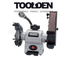 Draper 05096 150mm Bench Grinder with Sanding Belt and Worklight 370W