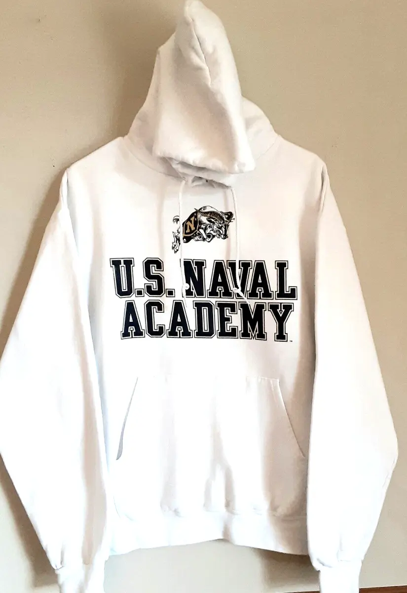 CHAMPION® ~ U.S. NAVAL ACADEMY • Pull-Over Hoodie • Adult Size Large (RN  49314)
