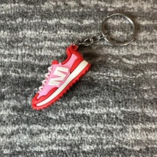 Mini Shoe Keychain Bag Charm Sneaker Key Fob Kicks Keyring Tennis Shoe Red Pink