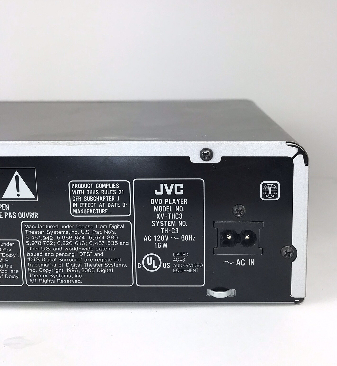 jvc 5.1 ch dvd home theatre