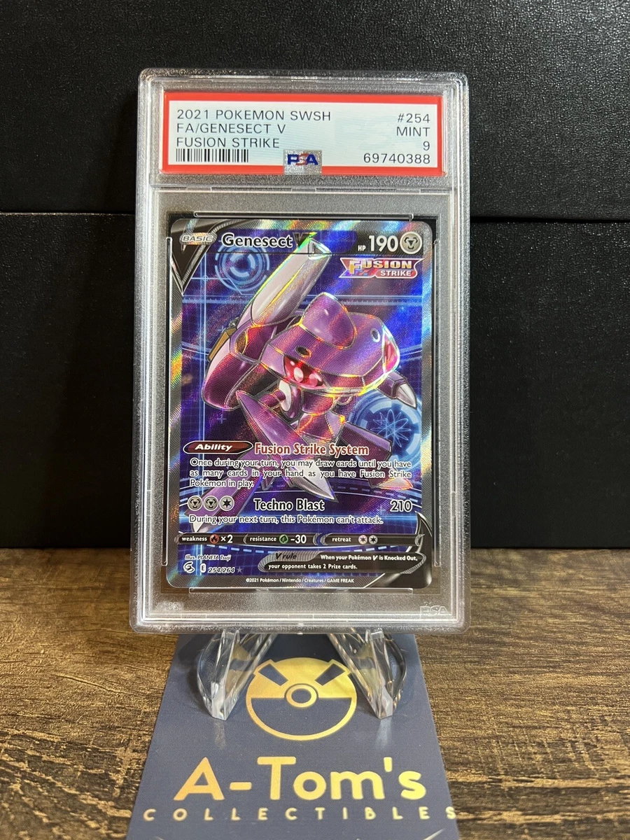 Pokemon Genesect V 254/264 Fusion Strike Full Art NM