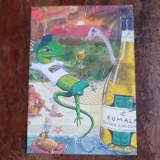 Kumala South African Wildlife Wine Advertising Postcard, Unposted.