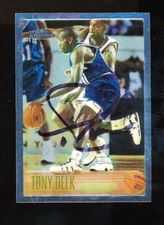 1996-97 Topps Chrome #155 Tony Delk rc signed auto autograph