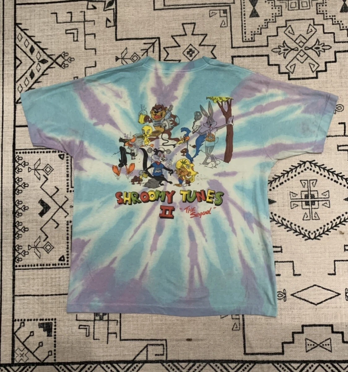 Vintage Shroomy Tunes II Shirt XL Looney Sinsemilla Sam Bugs Grateful Dead Lot