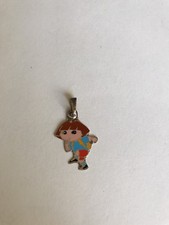 925 Silver Dora The Explorer Dangle Style Pendant.