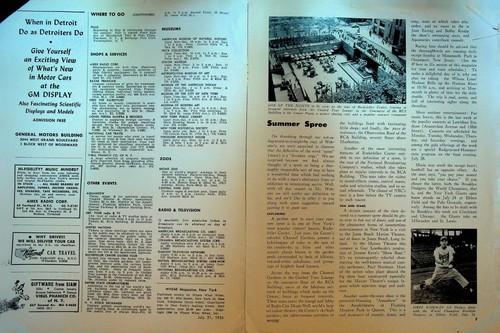 Waldorf Astoria Magazine July 21 1956 New York City Ernestine Holmes Gil Hodges - Picture 3 of 3