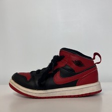 Nike Air Jordan Mid Banned Bred TD 640735-074 Shoes Sneakers Toddler US Size 9C