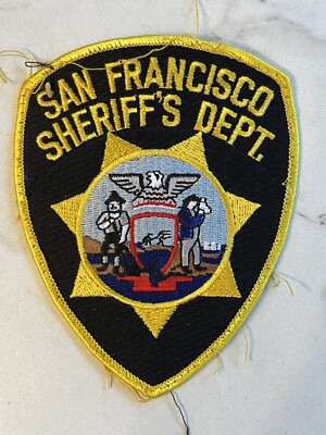 Rare 1980s 90svintage San Francisco Sheriffs Dept Embroidered Uniform 