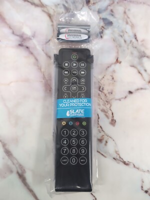 Slate Cleanable Black Smart Remote Control URC8200 - Hotel, School, Offices..