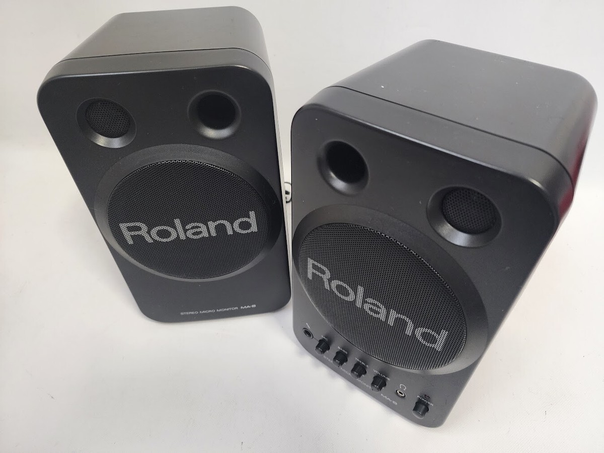Roland MA 8 black Stereo Micro Monitor Speakers | eBay