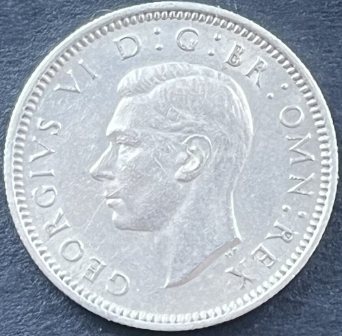 1952 Sixpence 6d George VI ExtremelyRare EF/aUNC Sp#4110 - Picture 2 of 2