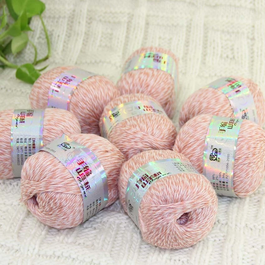 New Sale Soft 8 Skeins x50g Pure Cashmere Blankets Hand DIY Knit Wool Yarn 33