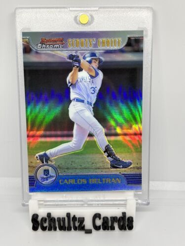 1999 Bowman Chrome Scouts Choice Refractor #SC8 Carlos Beltran RARE PARALLEL