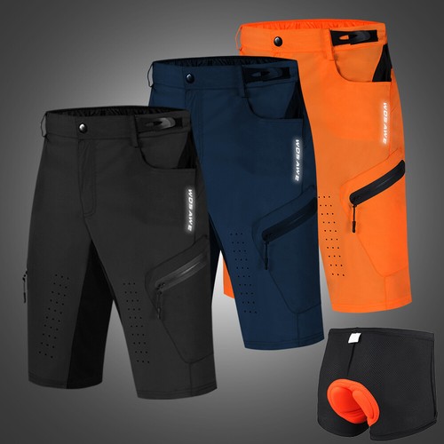 Pantaloncini larghi da ciclismo Uomo Pantaloni corti da bike MTB Downhill  Sport | eBay