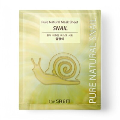 The Saem Pure Natural Mask Sheet 3 Types Snail 1pc #mde