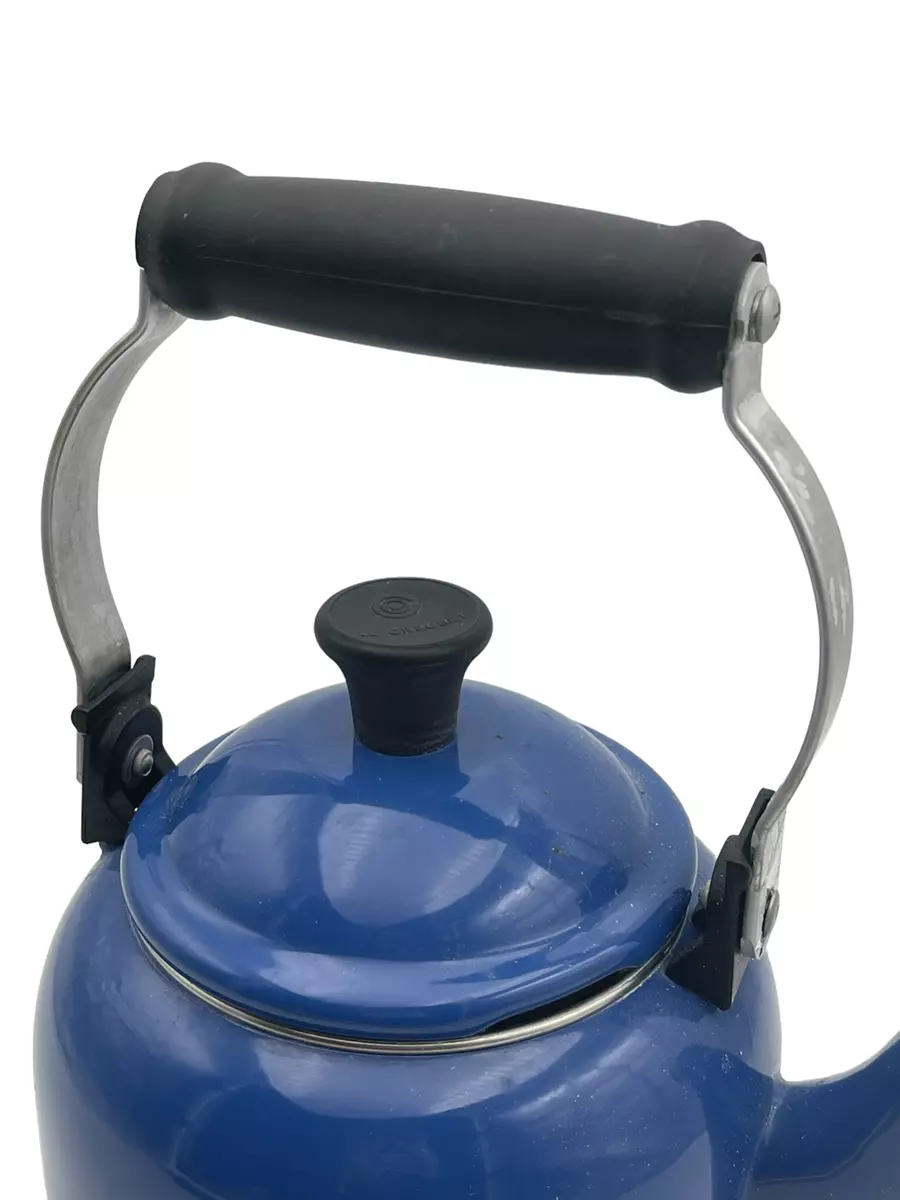 Cobalt blue top tea kettle