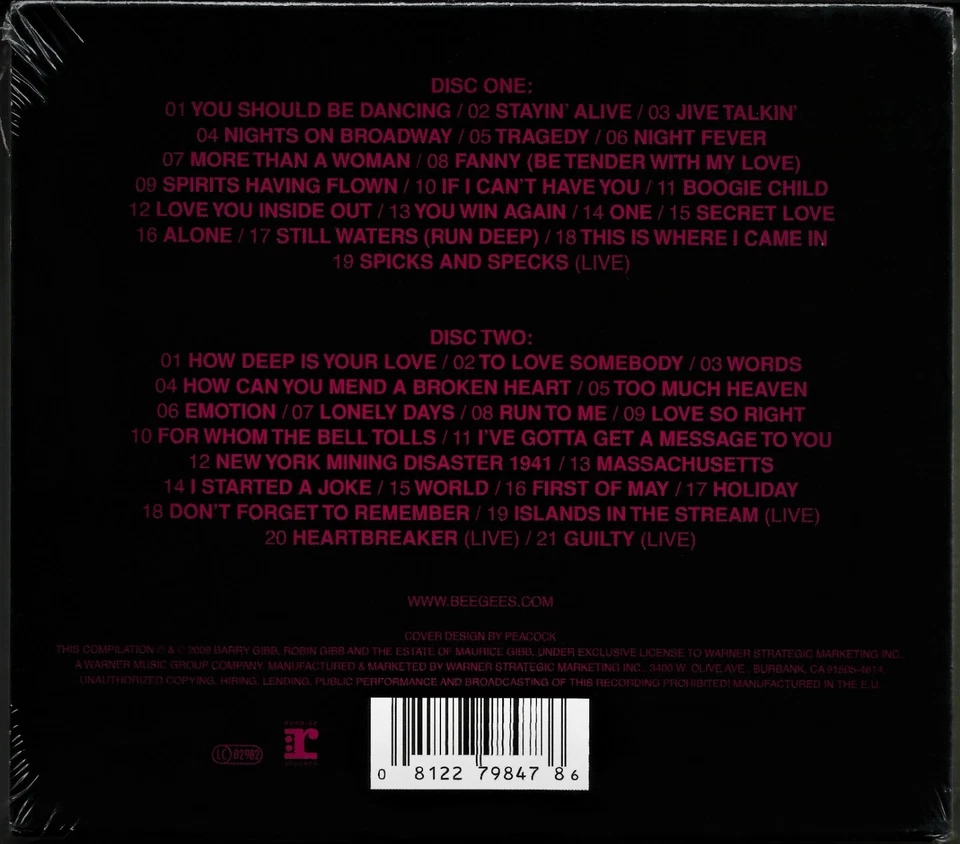 Bee Gees - The Ultimate Bee Gees - Best Of Greatest Hits Doppel-CD - Neu - OVP - - Bild 2 von 2