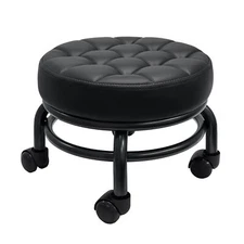 A&A Rolling/Scoot Stool | Comfortable | Heavy-Duty/Sturdy | 360 Degree Rotati...