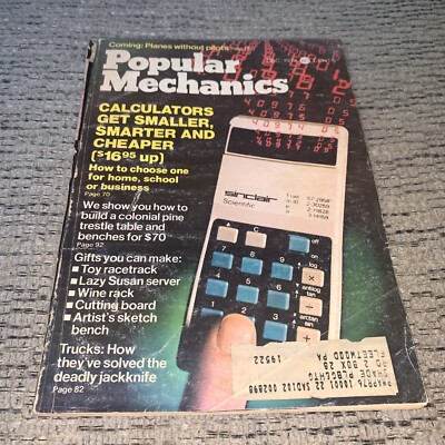 Popular Mechanics Magazine Calculators December 1974