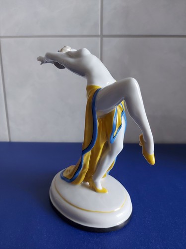 Galluba & Hoffmann Ilmenau Porcelain Figurine - Harem Dancer - Odalisque - Art Deco 1920 - Picture 9 of 20