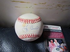 Yogi Berra Dale Berra signed baseball JSA Certified 