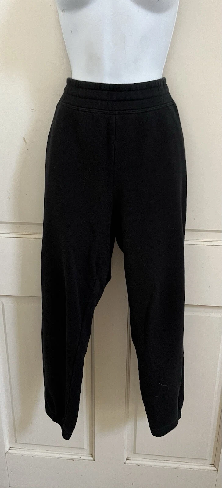 beyond-yoga pull on french terry cotton knit sweatpants