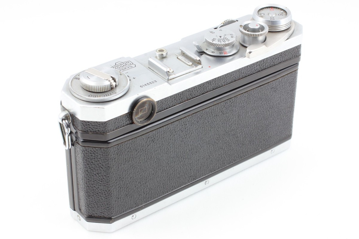 EXC+5】Nikon S2 Rangefinder Sliver film Camera Nikkor H.C