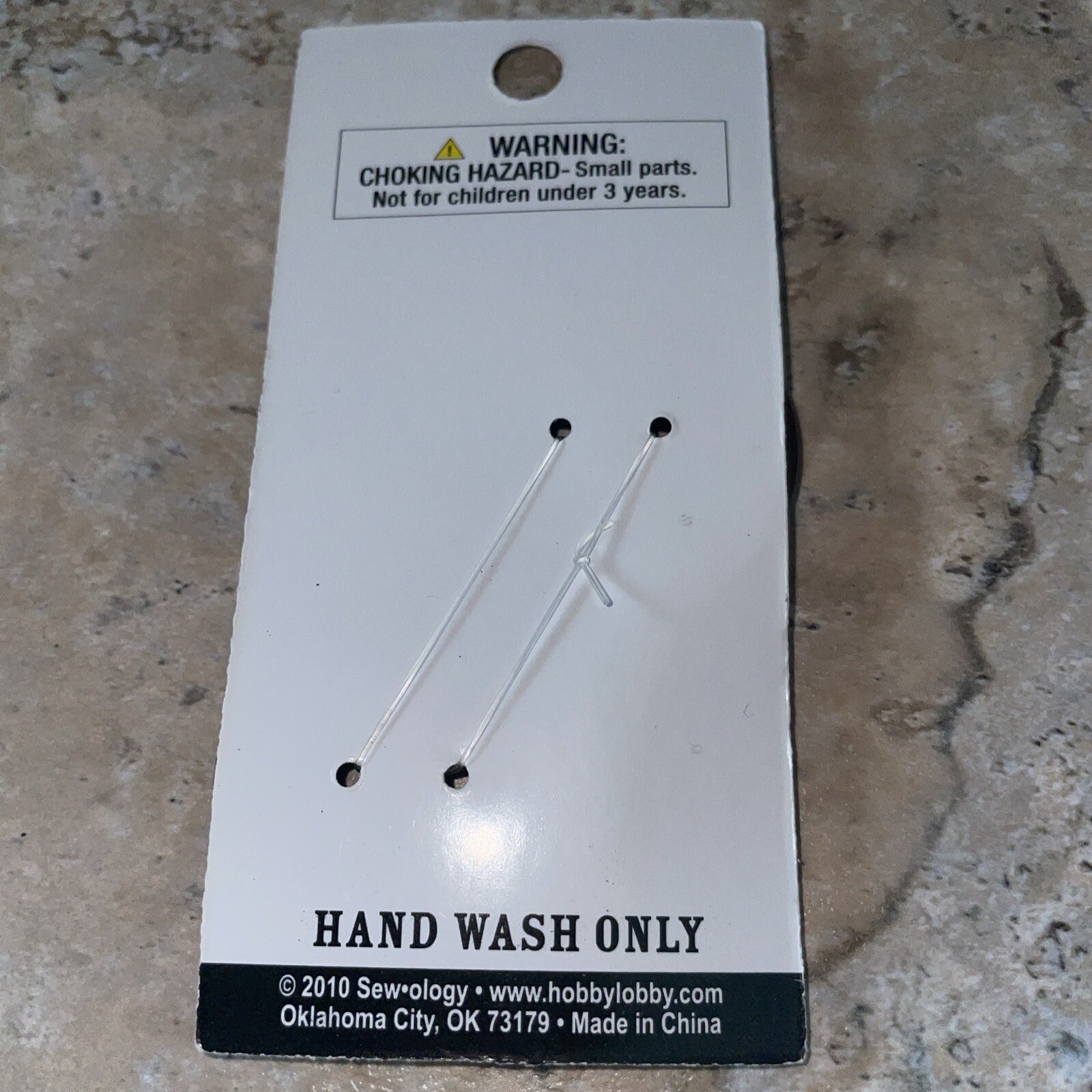 Sew-Ology Two Double Hole Black Buttons