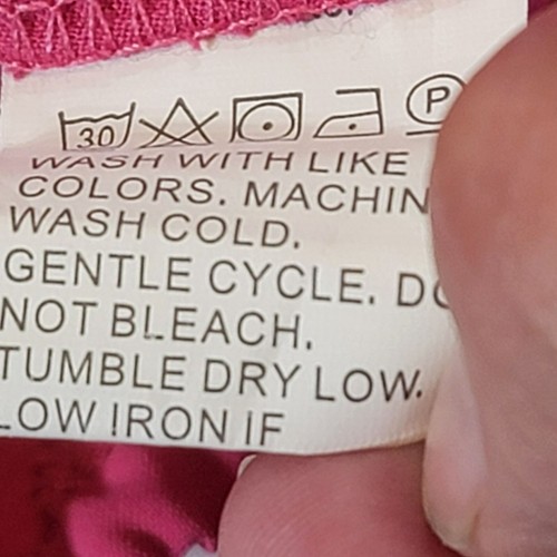 Dreimp Faux Wickeltop, Damen L, Hot Pink, Dolmanärmel, elastische Taille, 90er, gebraucht, in einwandfreiem Zustand - Bild 7 von 10