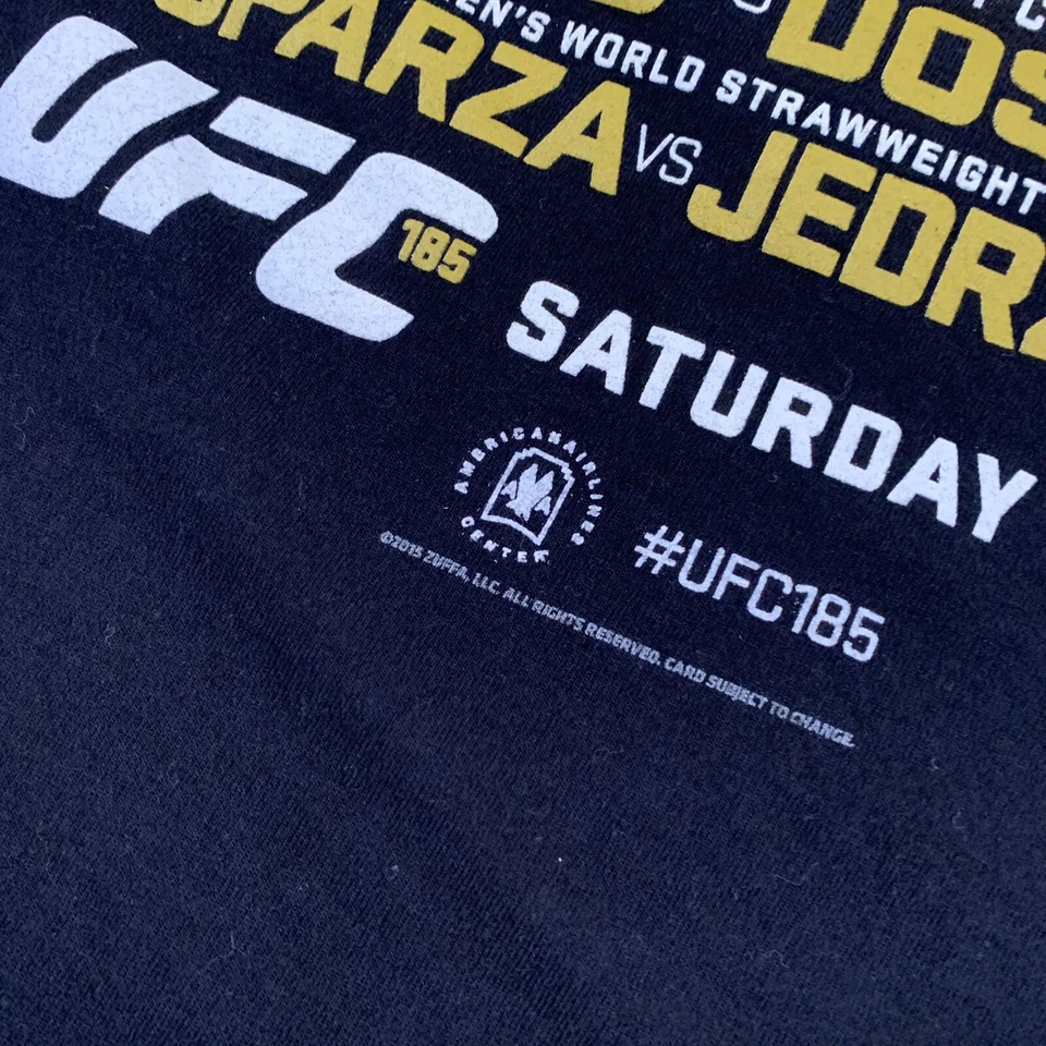 Camisa UFC 185 Para Hombres 3XL Negra Anthony Pettis Vs Rafael Dos Anjos RDA MMA XXXL Foto 3 de 4
