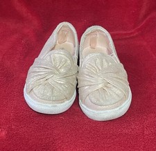 Koala Kids Toys "R" Us Toddler Girl's Shimmer Gold Slip On Sneakers Size: 6