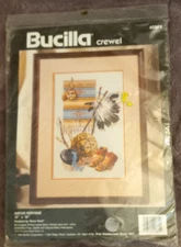 NATIVE HERITAGE BUCILLA CREWEL 1999 DESIGNED BY NANCY ROSSI #40869 New in Pack