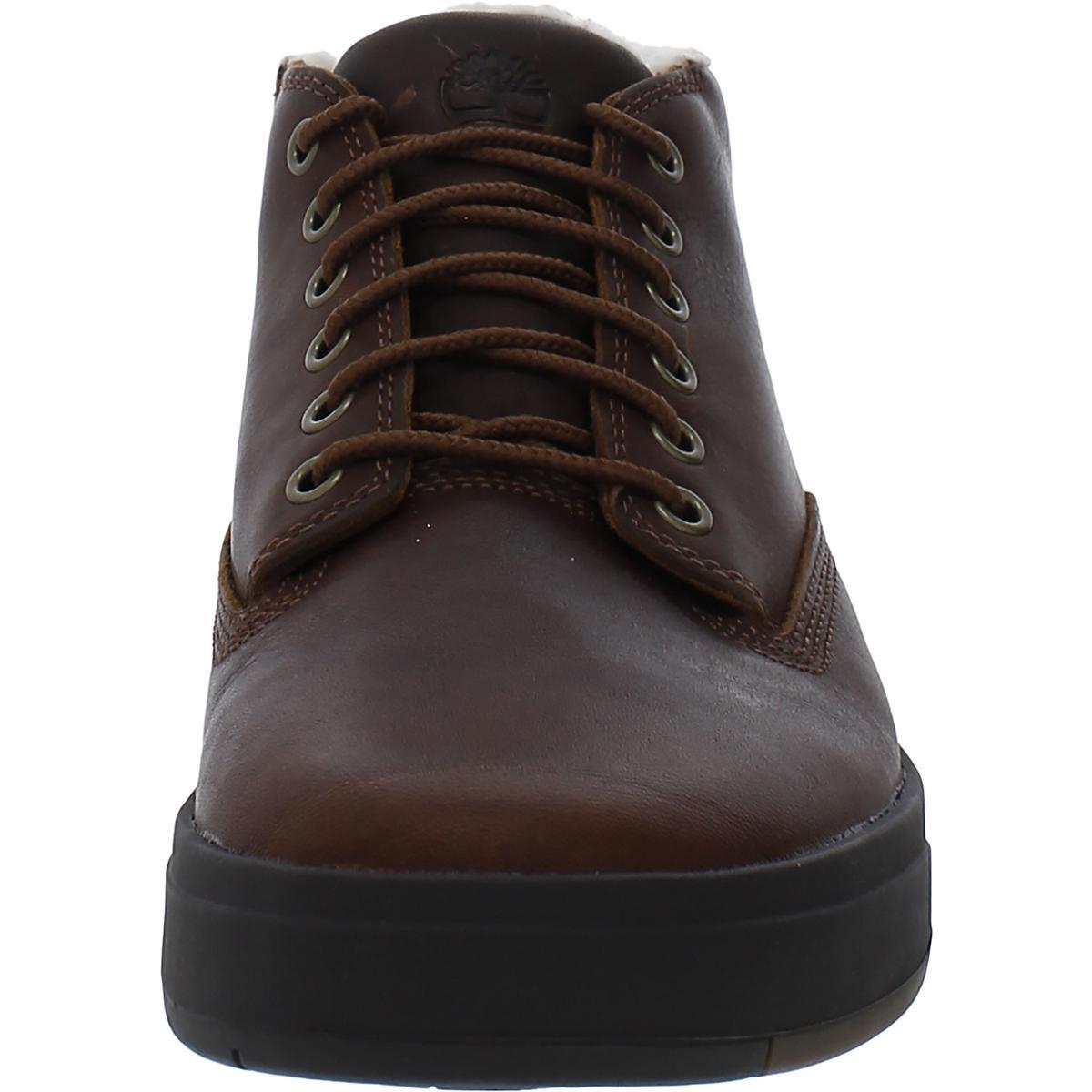 Timberland Mens Davis Square Brown Chukka Boots Shoes 8 Medium (D) BHFO