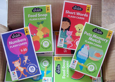 Lot of 20 Jr Explorers Flash Cards 20 Packs Numbers Food Short words Pets