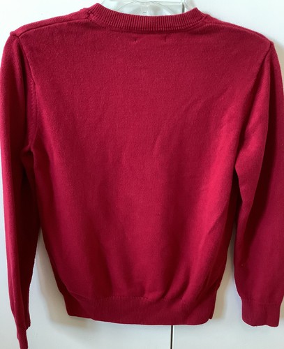 Gap Kids Boys Kids Red Knitted Sweater Size L (10) Pullover V Neck - Picture 7 of 12