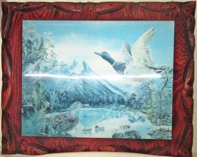 Vintage Mallard Duck Hologram 3d Wall Art Mid Century Kitsch Circa 1960 S Ebay