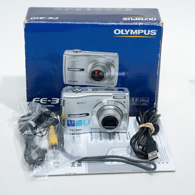 Olympus FE-310 Digital Camera 8MP CCD Digicam Y2K AAs- Tested & Excellent!