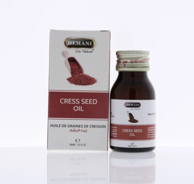 Hemani Cress Seed Oil Essential Herbal Oil 30mL 100% Natural زيت الرشاد هيماني