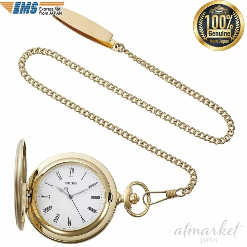 Seiko pocket watch best sale gold