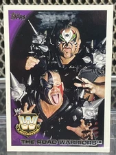 2010 Topps WWE The Road Warriors Wrestling Card WWF WCW AWA NWA LOD Hawk Animal