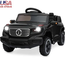 Child Electric Ride On Car W/ Remote Control Music AUX LED Headlights Horn New